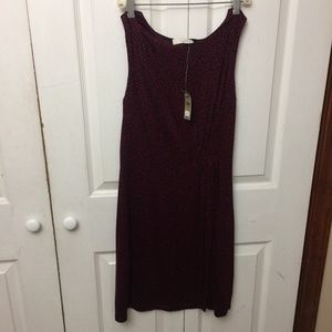 NWT Loft Red/Black Leopard Print Dress